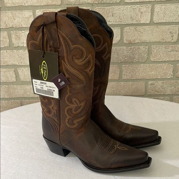 NWT J. B. Dillon Goatskin Cowgirl Boots Size 10B - Picture 1 of 11